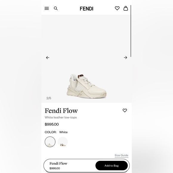 FENDI Flow Low Top Sneaker Men - Picture 13 of 13